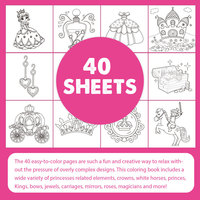 Impression personnalisée princesse livres de coloriage pour enfants enfants cadeau parfait pour les filles mignon dessin animé peinture livre de dessin