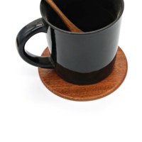 Sous-verres modernes en ébène et sapele, tapis de table antidérapants, supports de tasses isolants thermiquement, porte-tasses en bois massif, épaisseur 5mm/3mm