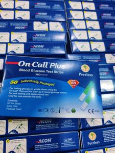 Appareils de mesure du glucose On Call Plus, pratiques et faciles à utiliser pour des résultats rapides, paquet de 50 bandelettes / 200 bandelettes, vente en gros à faible MOQ - Product Image 4