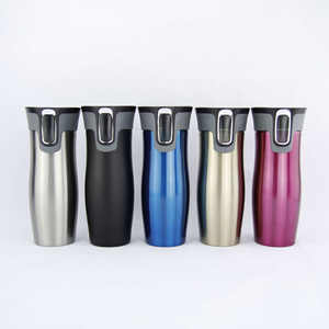 Tasse à café isotherme en acier inoxydable à double paroi de 14 oz, personnalisée en usine, pour le commerce transfrontalier, cadeau créatif, tasse de voiture - Product Image 3