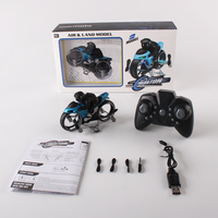 Nouveau point 2 dans 1 style Amphibie Véhicule 2.4G amphibie RC Flying moto et Drone