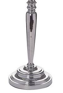 Candelabro de Metal plateado alto con brazo brillante, candelabro votivo plateado, bodas, decoración del hogar, uso de mesa, cristal hecho - Product Image 6