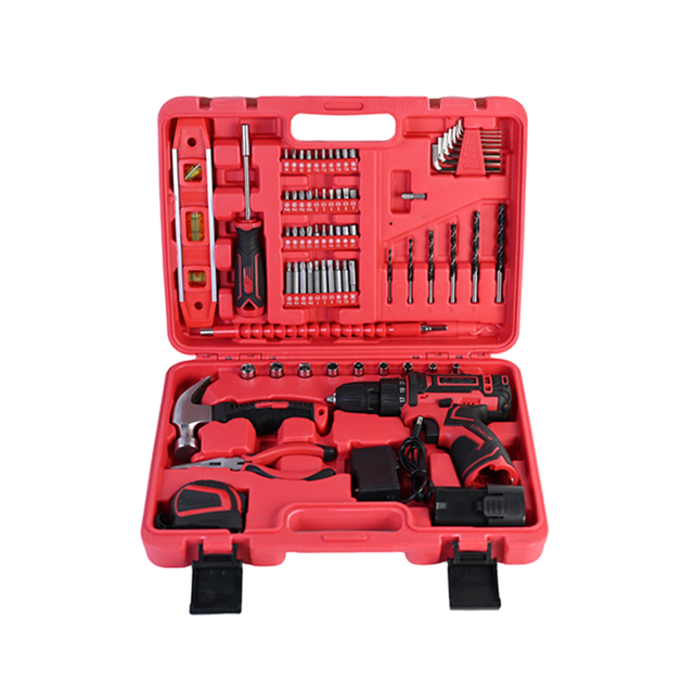 Power Tool Kit Electric Tools Set Wtih Cordless Drill Household Tool Box