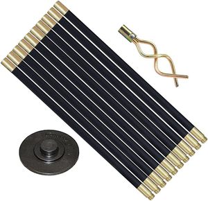 Kit universel de déboucheur de canalisations - Déboucheur professionnel avec connecteurs en laiton et tiges en polypropylène - Outil de débouchage de 12 pièces - Product Image 5