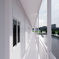 Maison préfabriquée de 3 étages de 20 pieds Maison conteneur légère en acier Maisons modulaires modernes de 40 pieds Maison conteneur minuscule préfabriquée
