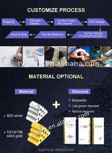 Tianyu Đá Quý Hot Bán Màu Hồng Sapphire Lê Cắt 6X10Mm Và Tam Giác 5.5Mm 14K Rose Gold <span class=keywords><strong>Ring</strong></span> Cho Phụ Nữ Hàng Ngày Mặc - Product Image 4