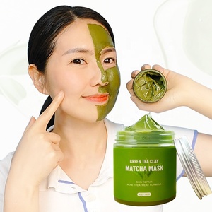 Mascarilla de Barro de Matcha de Marca Privada, Antiacné, Blanqueadora, Antienvejecimiento, Cuidado de la Piel, Limpieza Profunda, Mascarilla de Arcilla de Matcha de Té Verde <span class=keywords><strong>Natural</strong></span>, OEM - Product Image 3
