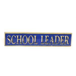Badge de nom rectangulaire en métal doré, émail souple, pour uniforme de chef d'école, fabricant de badges personnalisés - Product Image 1