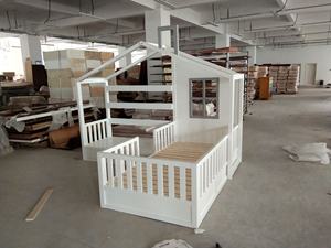 Bambini Mobili Camera Da Letto Per Bambini Letto di Casa Cornice Del Bambino Letto In Legno Massello Doppia Lettura Nook Letto - Product Image 3