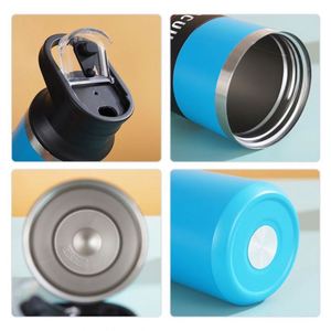 Bouteille d'eau en acier inoxydable à double paroi isolée de 500 ml avec logo personnalisé, bouteille d'eau de camping - Product Image 2
