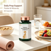 Complément de soutien à la fertilité OEM : Vitamines à base de plantes, méthylfolate, myo-inositol, antioxydant pour la fonction ovarienne et la qualité des ovules – Capsules OvaBoost