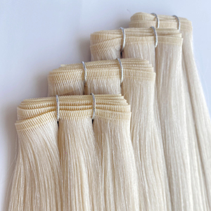 Cheveux humains vierges 100% réels Haiyi, double trame plate, vente chaude, facile à augmenter la longueur des cheveux, volume et polyvalence de coiffage - Product Image 6