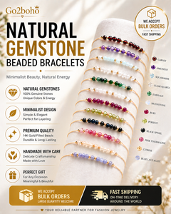 Go2boho <span class=keywords><strong>Bracciale</strong></span> Minimalista Stile Boho con Pietra di Nascita Gioiello Artigianale Regolabile con Filo di Pietra Preziosa Opale per Donna <span class=keywords><strong>Regalo</strong></span> per la <span class=keywords><strong>Festa</strong></span> <span class=keywords><strong>della</strong></span> <span class=keywords><strong>Mamma</strong></span> - Product Image 1