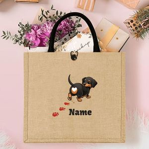 Bolso de Lino con Estilo Divertido y Novedoso, Bolso de Compras, Bolso de Almacenamiento, Bolso de Hombro de Gran Capacidad, Personalizado y Moderno - Product Image 1