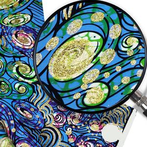 <span class=keywords><strong>Tissu</strong></span> en Coton Doux Véritable Wax Hollandais Imprimé Or 100% Coton pour Robe, Mariage, Textile <span class=keywords><strong>de</strong></span> Maison, Pagne Ankara, Grand Wax - Product Image 2