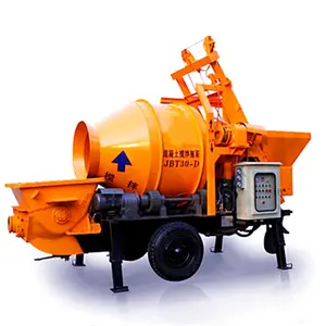 中国供应商带泵机的微型混凝土搅拌机带搅拌机的混凝土泵车