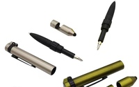 Multifunción 6 en 1 Soporte para teléfono Stylus Compass LED Light TOOL Pen con logotipo personalizado