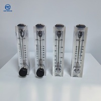 Débitmètre en plastique monté sur panneau LZT-15T OEM avec rotamètre en verre organique pour la mesure du débit d'eau liquide, de gaz et d'air