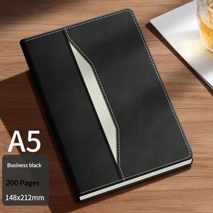 Regalo Empresarial, Cuaderno de Cuero Personalizado con Logotipo de Empresa, Regalo de Graduación Escolar, Día del Maestro, Evento Corporativo, Hecho a Mano, A5, Negro, UV - Product Image 2