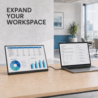 Moniteur portable ultra fin de 14 pouces, écran IPS, USB Type C, mini moniteur de voyage pour ordinateur portable