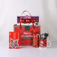 Hadiah Natal Set Hadiah Cokelat dan Permen dengan Dekorasi