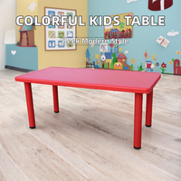 Ensemble table et chaise d'étude réglables au design moderne pour enfants de maternelle, mobilier scolaire en plastique