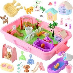 Paico - Juego de mesa de arena sensorial de plástico con temática de granja para niños, mesa de arena para niños, juego de educación temprana, mundo en miniatura, juguetes de iluminación para jardín de infantes, juguetes educativos - Product Image 3