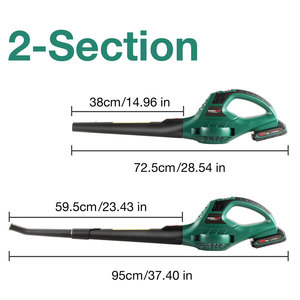 Souffleur <span class=keywords><strong>de</strong></span> <span class=keywords><strong>jardin</strong></span> électrique 20V <span class=keywords><strong>sans</strong></span> <span class=keywords><strong>fil</strong></span> au lithium et <span class=keywords><strong>aspirateur</strong></span> <span class=keywords><strong>de</strong></span> feuilles - Product Image 5