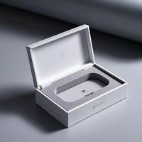 Grand carton en papier rigide mat de luxe avec logo personnalisé de qualité supérieure emballage de boîte-cadeau pliable vide blanc à fermeture magnétique