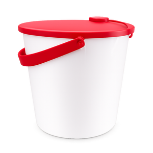 SDPAC Plastic <strong>Bucket</strong> with Lid Handle Charity Relief <strong>Donation</strong> Barrel for Red Cross Emergency Rescue Household Grain Storage Pail - Product Image 1