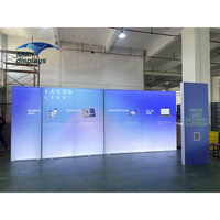 SEG kotak lampu Led Poster film pameran dagang panel dinding rangka aluminium ekstrusi iklan stan kotak lampu
