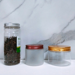 Empty 50 100 200 300 500 Ml Frosted <b>Plastic</b> Pet Cosmetic Hair Gel Cream Body Butter Scrub Container Black Cosmetic <b>Jars</b> - Product Image 2