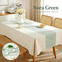 Nappe en lin (vente en gros sur mesure) – Housse rectangulaire robuste, imperméable, anti-taches et résistante à la chaleur pour mariages, dîners et hôtels