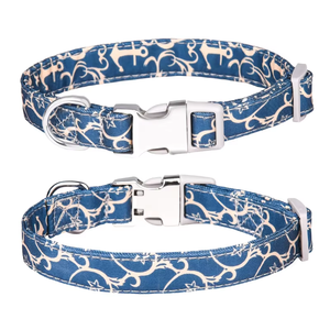 <span class=keywords><strong>Collar</strong></span> de perro ajustable con estampado antirotura seguro y duradero disponible en varios colores de lujo de alta calidad - Product Image 6