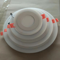 Plafonniers LED bicolores, garantie 3 ans, 12W, carrés, encastrés, pour supermarchés, écoles, 3000K, 4000K, 6500K