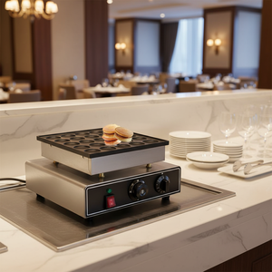 Nueva Sartén Comercial de Acero Inoxidable de Ocho Canales con Temporizador Eléctrico de Alta Potencia 220V para Cocina, Ideal para Hornear, Freír y Hacer Hamburguesas, 600mm - Product Image 3