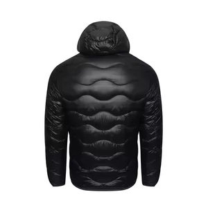 Chaqueta de lona corta para hombre OEM ODM, chaqueta de burbujas personalizada con logotipo, impermeable, a prueba de viento, chaqueta de burbujas de invierno, chaqueta de burbujas de talla grande - Product Image 3