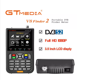 الأصلي GTMedia v8 مكتشف 2 دعم <span class=keywords><strong>DVB</strong></span>-S <span class=keywords><strong>DVB</strong></span>-S2 MPEG4 مع 3.5 بوصة TFT <span class=keywords><strong>LCD</strong></span> <span class=keywords><strong>DVB</strong></span> S2 الأقمار الصناعية مكتشف - Product Image 2