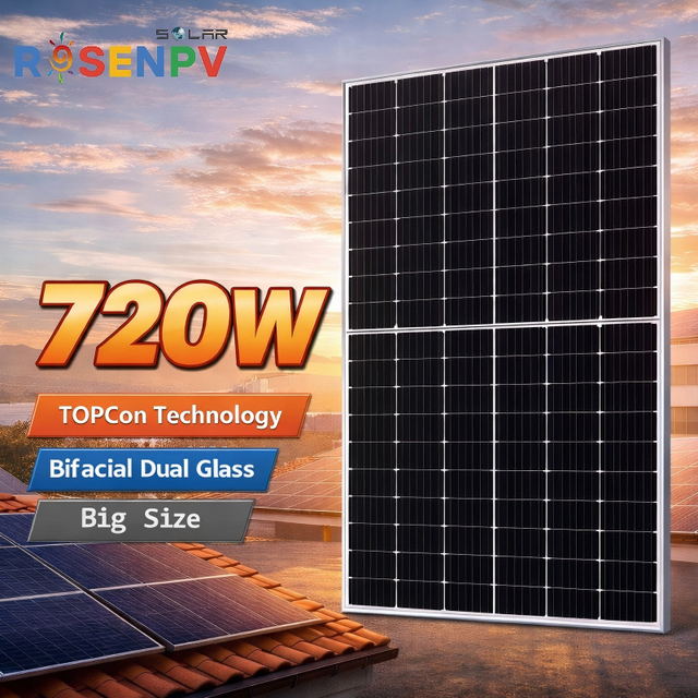 Solar Panel N Type 720W-750W Half Cell 725W 730W 735W 750W Panel Cheap Price with Stock