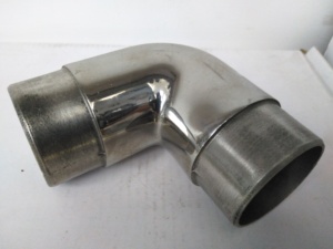 Đầu Nối Lan Can Tròn Bằng Thép Không Gỉ Khớp Nối Lan Can Có Thể Điều Chỉnh Đầu Nối Khuỷu Tay Chải Được Lan Can Cầu Thang Góc Sàn - Product Image 6