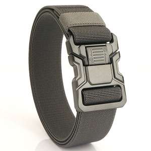 Wholesale Black Men's Alloy Stretch Tactical Safety <strong>Work</strong> <strong>Belt</strong> with Auto Lock Buckle for Official Workers - Product Image 4
