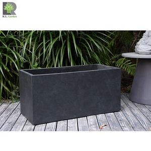 Ventes chaudes Ronglin <span class=keywords><strong>Jardinière</strong></span> <span class=keywords><strong>rectangulaire</strong></span> en GRC faite à la main de 59 à 100 cm, légère, moderne, finition naturelle/peinte pour la maison et le jardin - Product Image 6