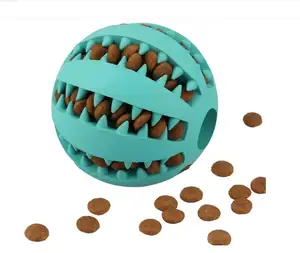 गर्म बेच Nontoxic टिकाऊ कुत्ते शुरुआती खिलौने बड़े पालतू कुत्ते चबाना इलाज दांत खिलौने गेंदों