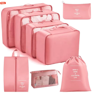 Set di 8 Cubi di Compressione Espandibili in Nylon Leggero Personalizzati <span class=keywords><strong>per</strong></span> Organizzare i Bagagli con Cerniera - Product Image 5