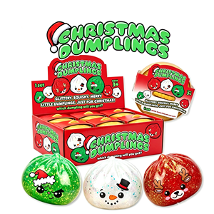 Nouvelles Peluches Mignonnes de Noël Scintillantes en Capsule Surprise : Bonhomme de Neige, Renne, Grinch, Bao – Jouets Anti-Stress à Presser pour Enfants - Product Image 1