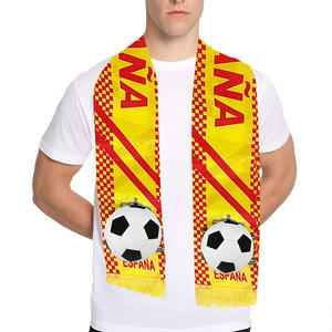 ผ้าพันคอผ้าโพลีเอสเตอร์สองด้านแบบสั่งทำผ้าพันคอทีมฟุตบอลอังกฤษบราซิลผ้าพันคอและผ้าคลุมไหล่แบบดั้งเดิม - Product Image 6