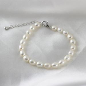 Bracelet en perles d'eau douce de haute qualité de 5 à 6 mm pour femmes, bracelet en perles de millet en forme de mètre avec couleurs mélangées - Product Image 2