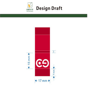 Étiquettes tissées damassées personnalisées haute densité pour vêtements, pliées, avec taille de col, nom de marque et logo, en coton - Product Image 6