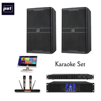 Système de sonorisation karaoké complet Pat KP4012, haut-parleurs pleine gamme néodyme 12 pouces, 800W, en contreplaqué de bouleau, ensemble complet pour
