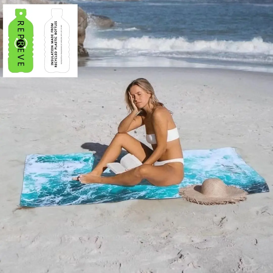 Wholesale Custom Large Printed Sand Free Beach Towel With Logo At Cheap Price